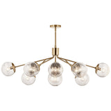 Kichler Lighting Silvarious Crackle Glass Convertible Chandelier