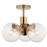 Kichler Lighting Silvarious Crackle Glass Convertible Chandelier
