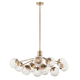 Kichler Lighting Silvarious Crackle Glass Convertible Chandelier