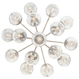 Kichler Lighting Silvarious Crackle Glass Convertible Chandelier