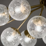 Kichler Lighting Silvarious Crackle Glass Convertible Chandelier