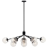 Kichler Lighting Silvarious Crackle Glass Convertible Chandelier
