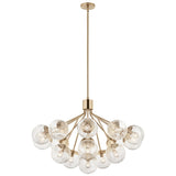 Kichler Lighting Silvarious Crackle Glass Convertible Chandelier