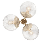 Kichler Lighting Silvarious Crackle Glass Convertible Chandelier