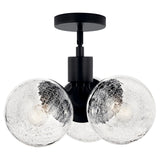 Kichler Lighting Silvarious Crackle Glass Convertible Chandelier