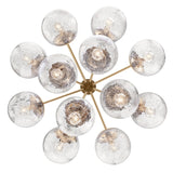 Kichler Lighting Silvarious Crackle Glass Convertible Chandelier