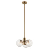 Kichler Lighting Silvarious Crackle Glass Convertible Chandelier