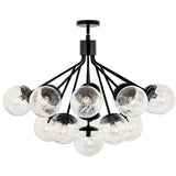 Kichler Lighting Silvarious Crackle Glass Convertible Chandelier