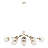 Kichler Lighting Silvarious Crackle Glass Convertible Chandelier