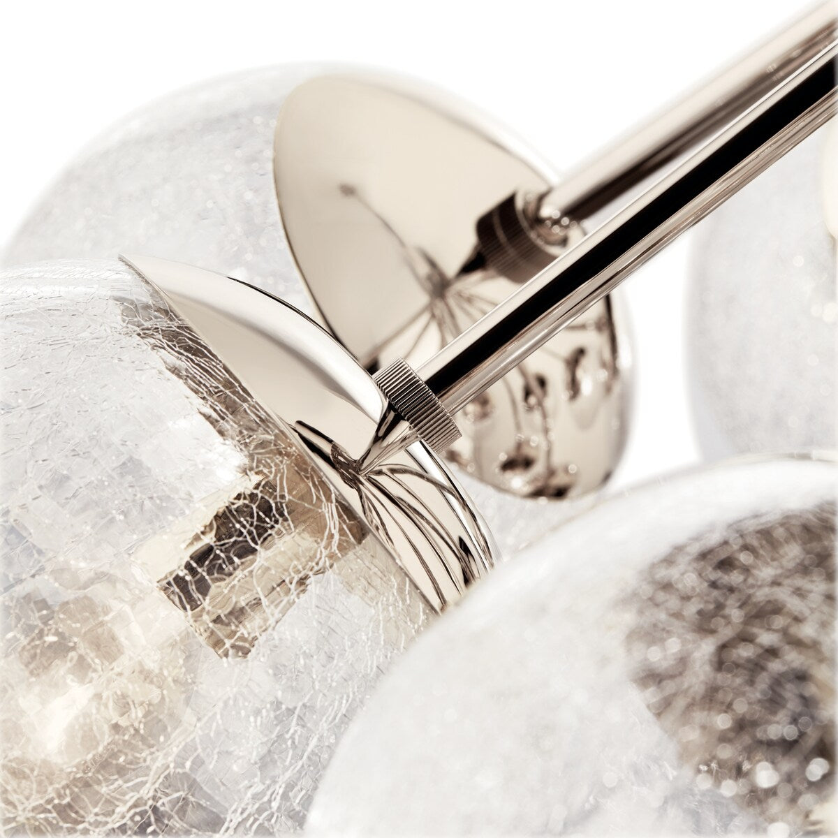 Kichler Lighting Silvarious Crackle Glass Convertible Chandelier
