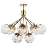 Kichler Lighting Silvarious Crackle Glass Convertible Chandelier