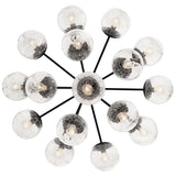Kichler Lighting Silvarious Crackle Glass Convertible Chandelier