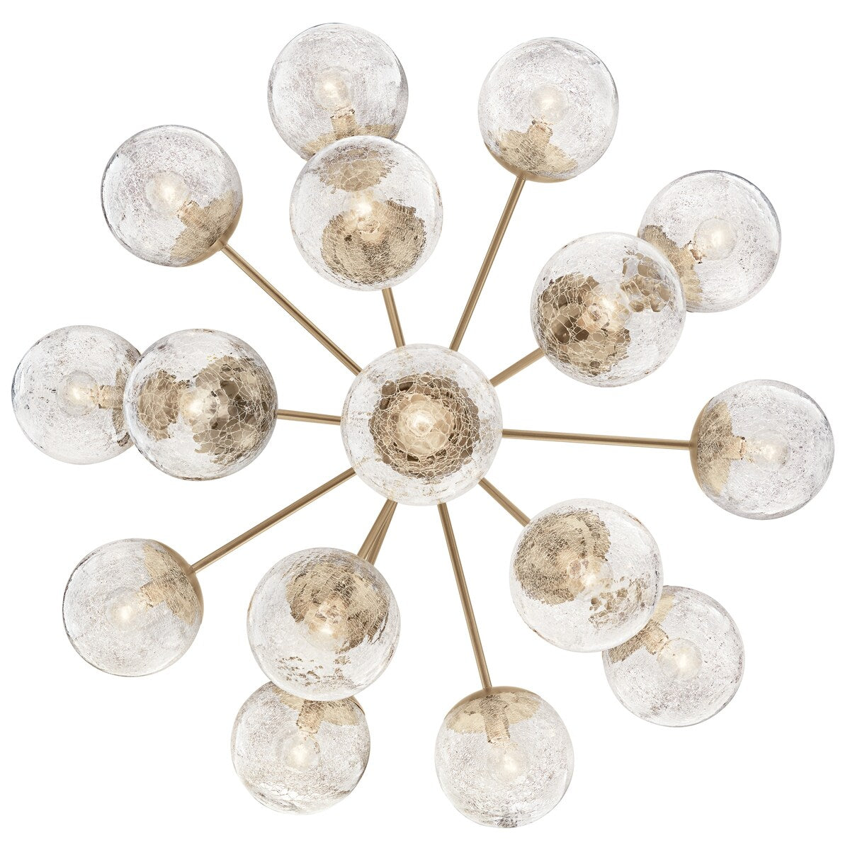 Kichler Lighting Silvarious Crackle Glass Convertible Chandelier