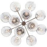 Kichler Lighting Silvarious Crackle Glass Convertible Chandelier