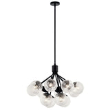 Kichler Lighting Silvarious Crackle Glass Convertible Chandelier