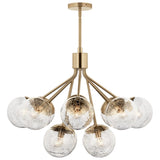 Kichler Lighting Silvarious Crackle Glass Convertible Chandelier