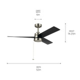 Kichler Lighting Spyn Lite 52 in. Indoor Downrod Mount Ceiling Fan