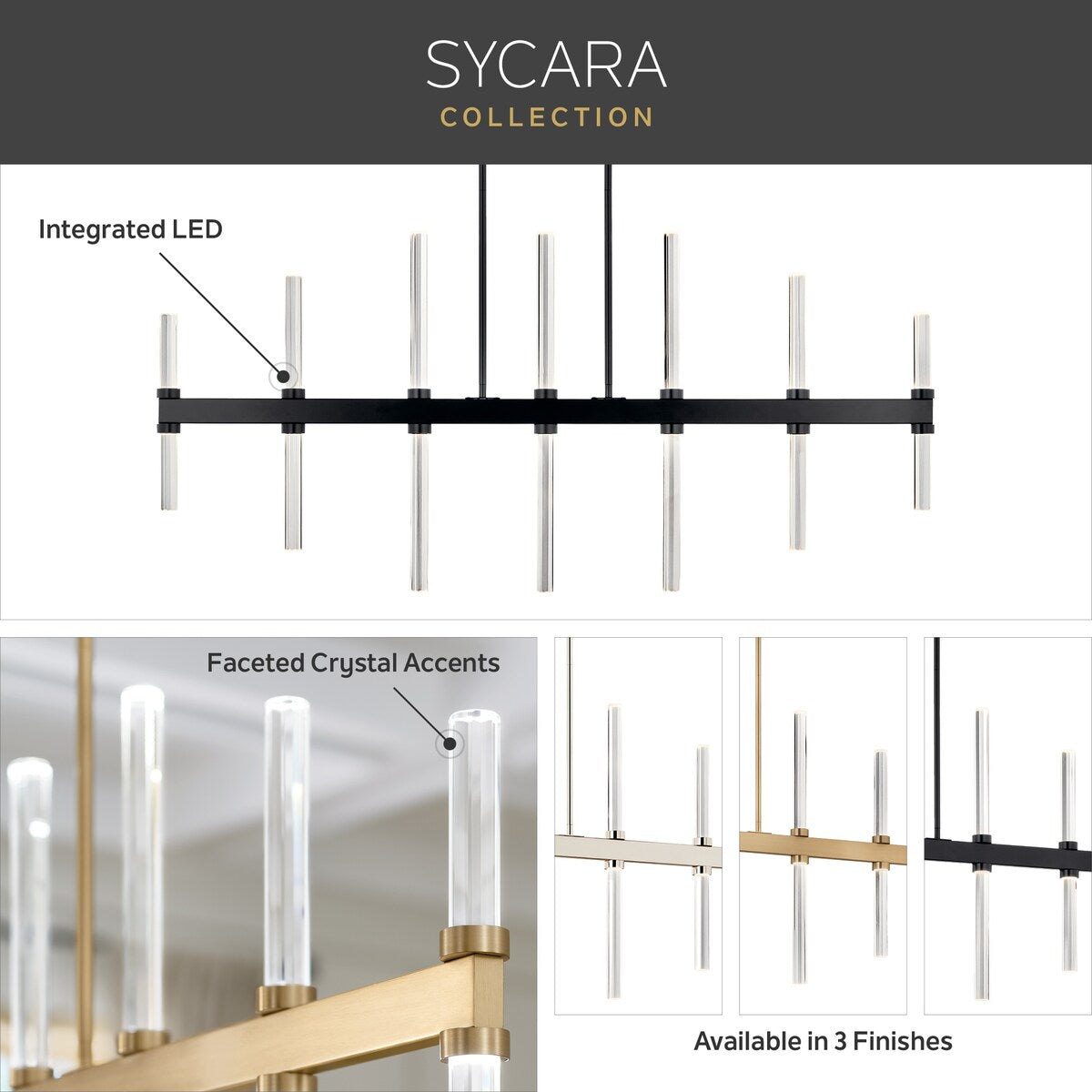 Kichler Lighting Sycara 2-Light Integrated LED Wall Sconce