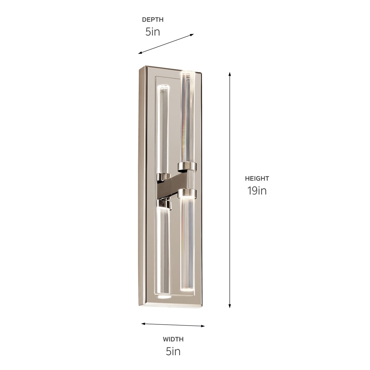 Kichler Lighting Sycara 2-Light Integrated LED Wall Sconce