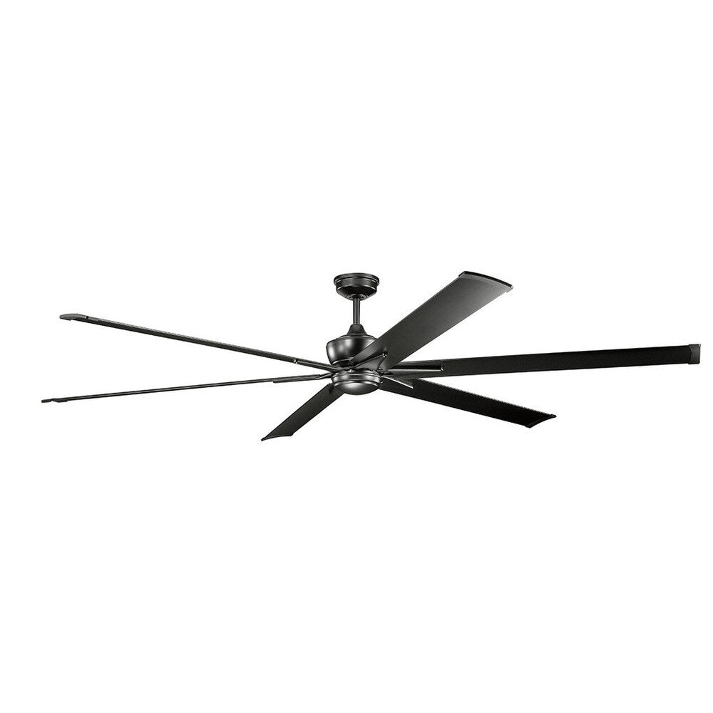 Kichler Lighting Szeplo Patio Collection 96-inch Satin Black LED Ceiling Fan