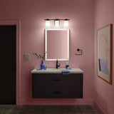 Kichler Lighting Tully 24 in. 3-Light Black Vanity Light - 24 in