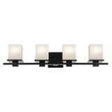 Kichler Lighting Tully 32 in. 4-Light Black Vanity Light - 32 in