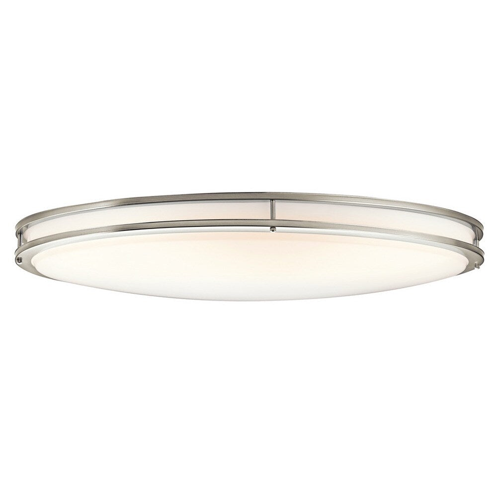 Kichler Lighting Verve Collection 2-light Brushed Nickel Fluorescent Oval Flush Mount