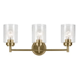 Kichler Lighting Winslow 21.5 in. 3-Light Natural Brass Vanity Light - 21.5 in