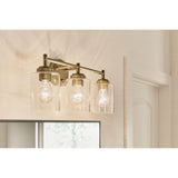 Kichler Lighting Winslow 21.5 in. 3-Light Natural Brass Vanity Light - 21.5 in
