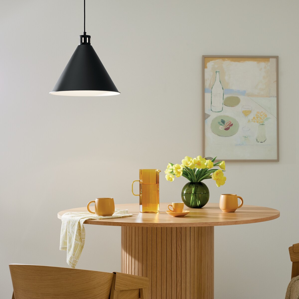 Kichler Lighting Zailey 16 in. 1-Light Cone Pendant Light