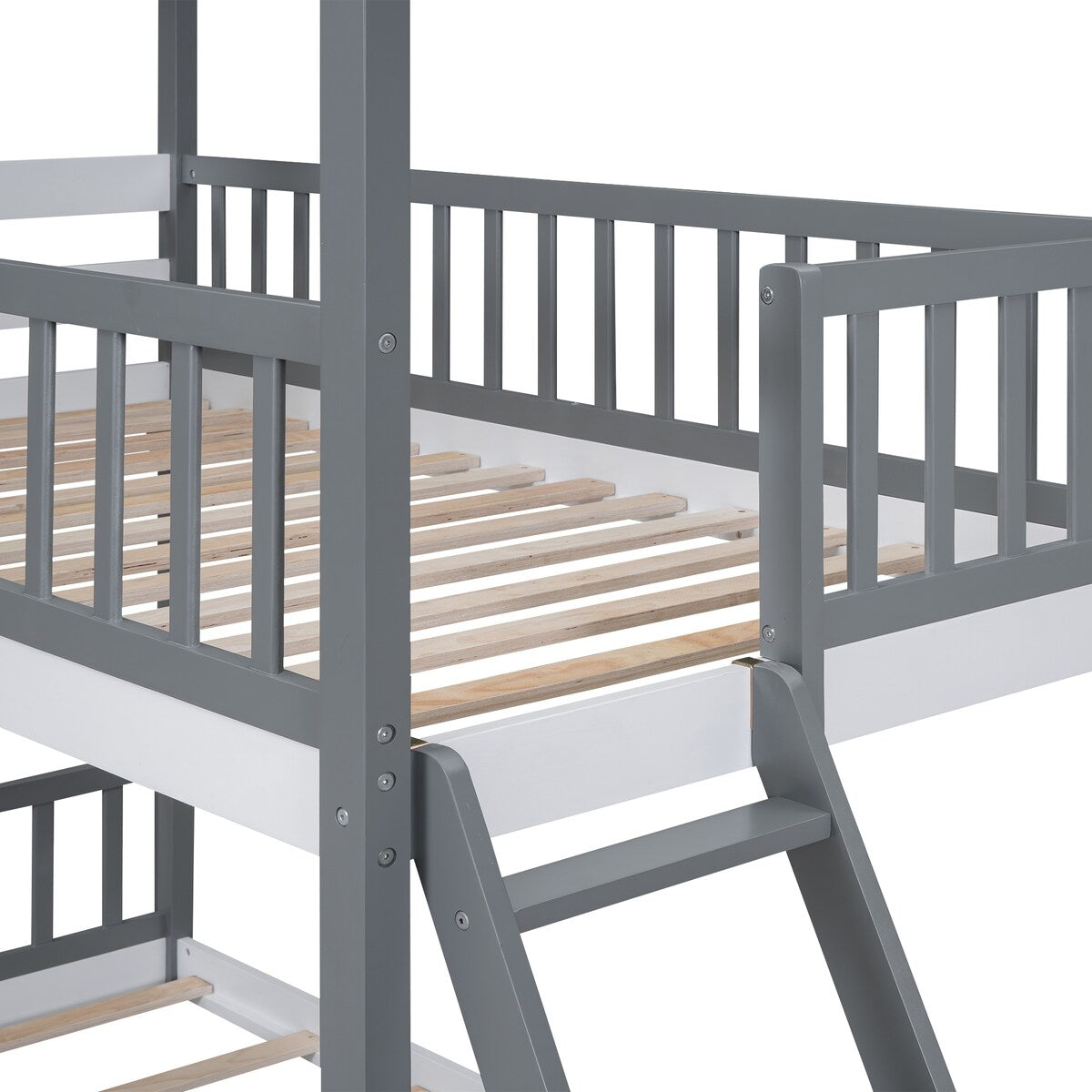 Kid-Friendly Design Twin Over Twin Bunk Bed House Bed