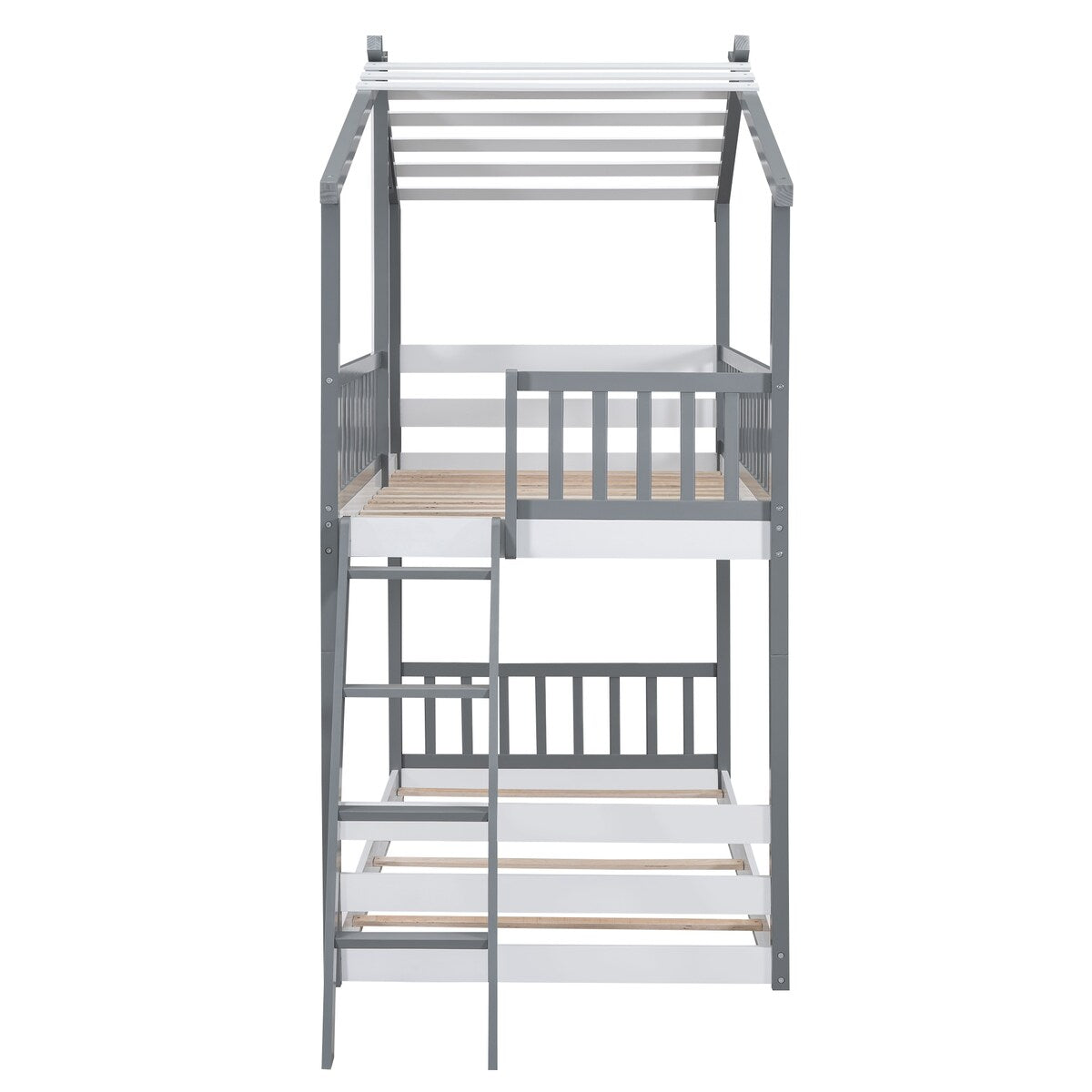 Kid-Friendly Design Twin Over Twin Bunk Bed House Bed