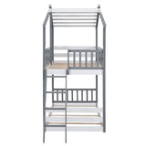 Kid-Friendly Design Twin Over Twin Bunk Bed House Bed