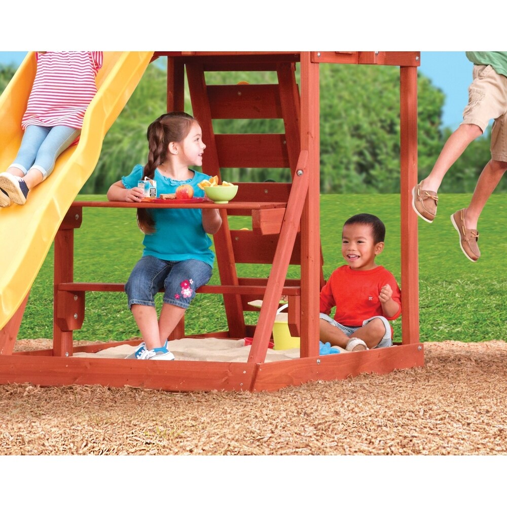 KidKraft Cedarbrook Wooden Playset - Brown