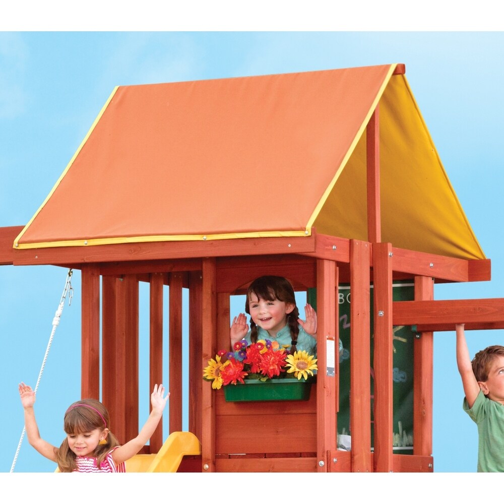 KidKraft Cedarbrook Wooden Playset - Brown