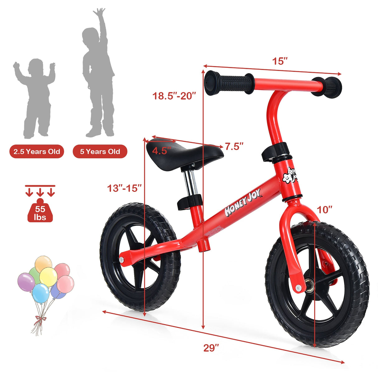 Kids Balance Bike No Pedal Training Bicycle