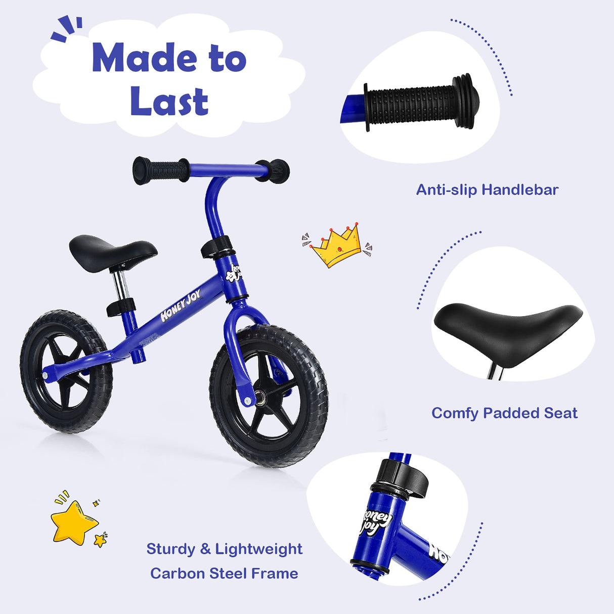 Kids Balance Bike No Pedal Training Bicycle