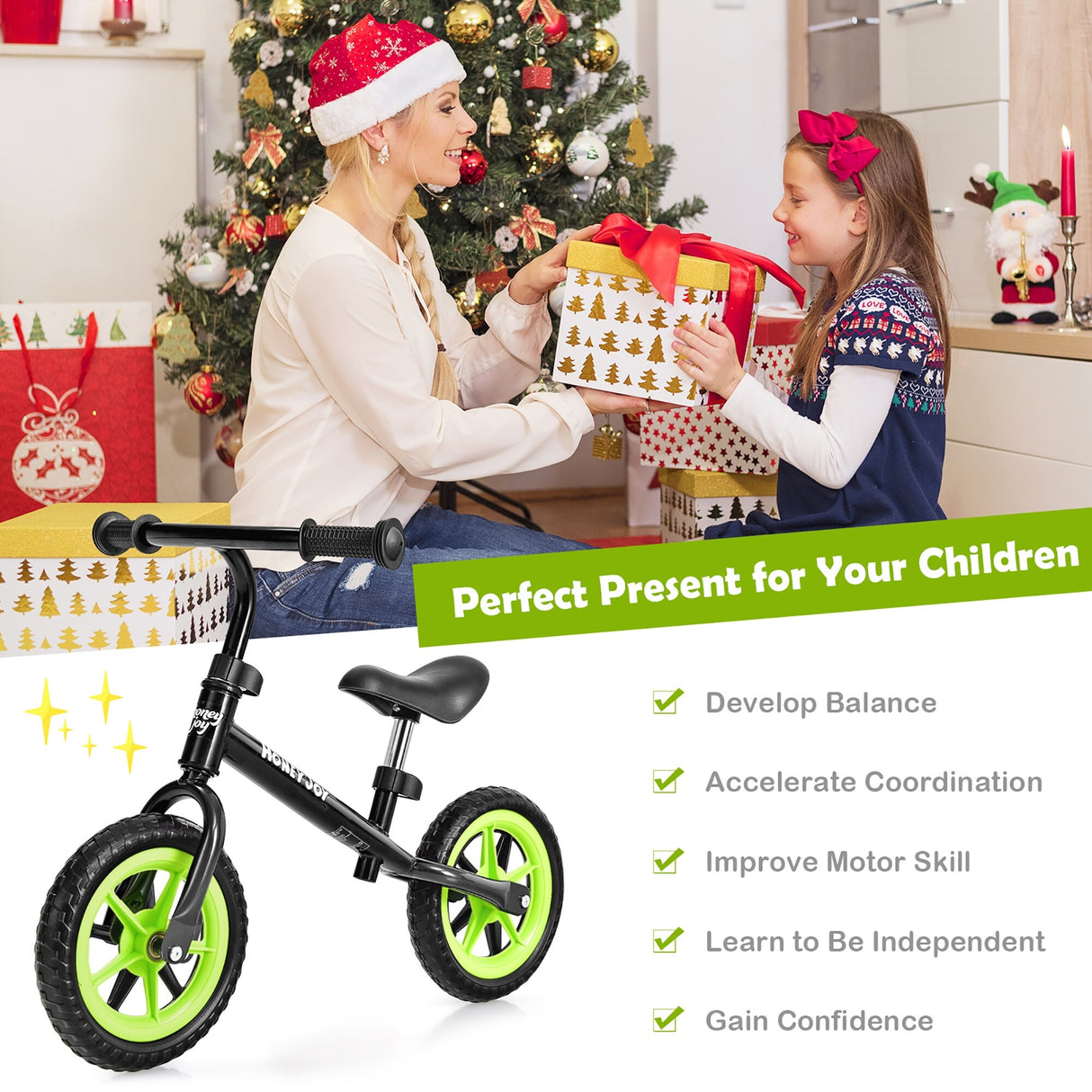 Kids Balance Bike No Pedal Training Bicycle