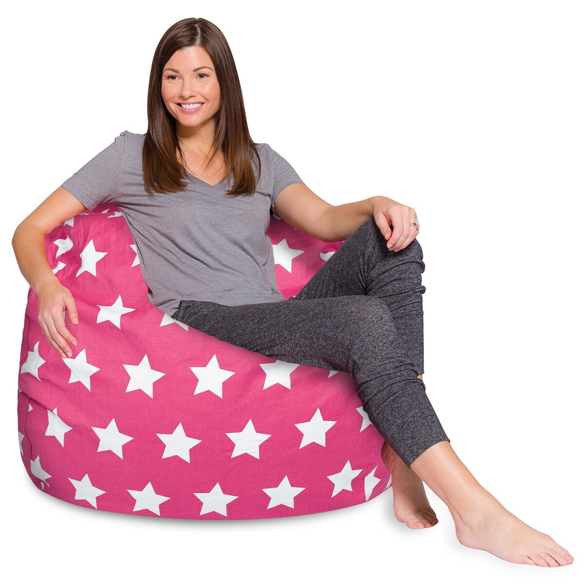 Kids Bean Bag Chair, Big Comfy Chair - Machine Washable Cover