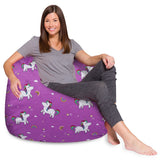 Kids Bean Bag Chair, Big Comfy Chair - Machine Washable Cover
