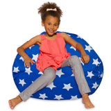 Kids Bean Bag Chair, Big Comfy Chair - Machine Washable Cover