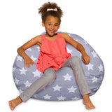 Kids Bean Bag Chair, Big Comfy Chair - Machine Washable Cover