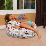 Kids Bean Bag Chair, Big Comfy Chair - Machine Washable Cover