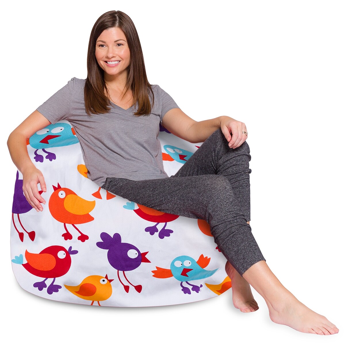 Kids Bean Bag Chair, Big Comfy Chair - Machine Washable Cover