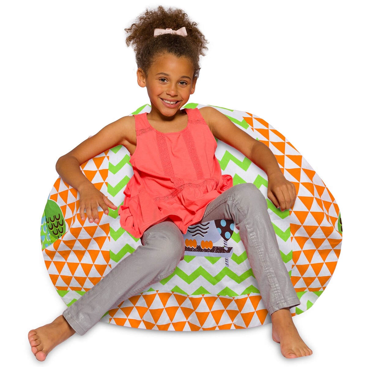 Kids Bean Bag Chair, Big Comfy Chair - Machine Washable Cover
