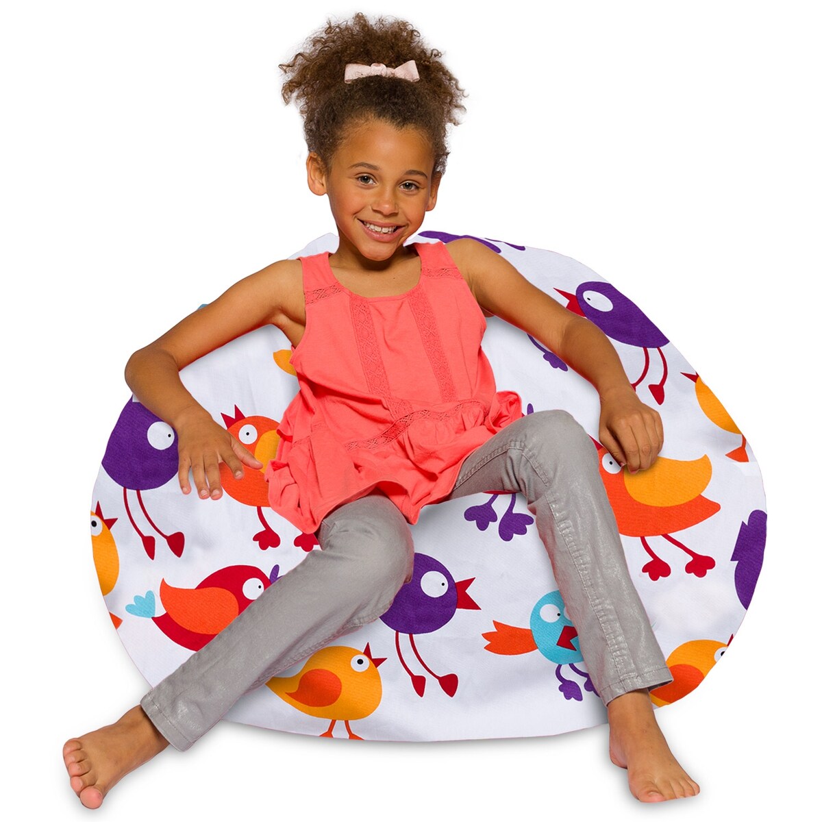Kids Bean Bag Chair, Big Comfy Chair - Machine Washable Cover