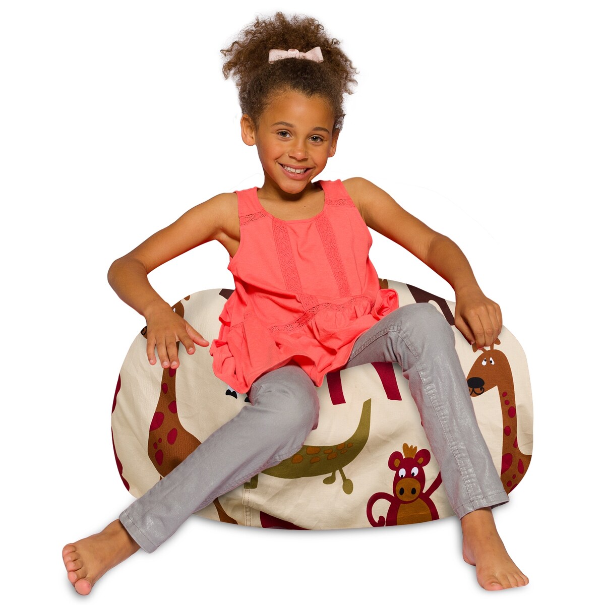 Kids Bean Bag Chair, Big Comfy Chair - Machine Washable Cover
