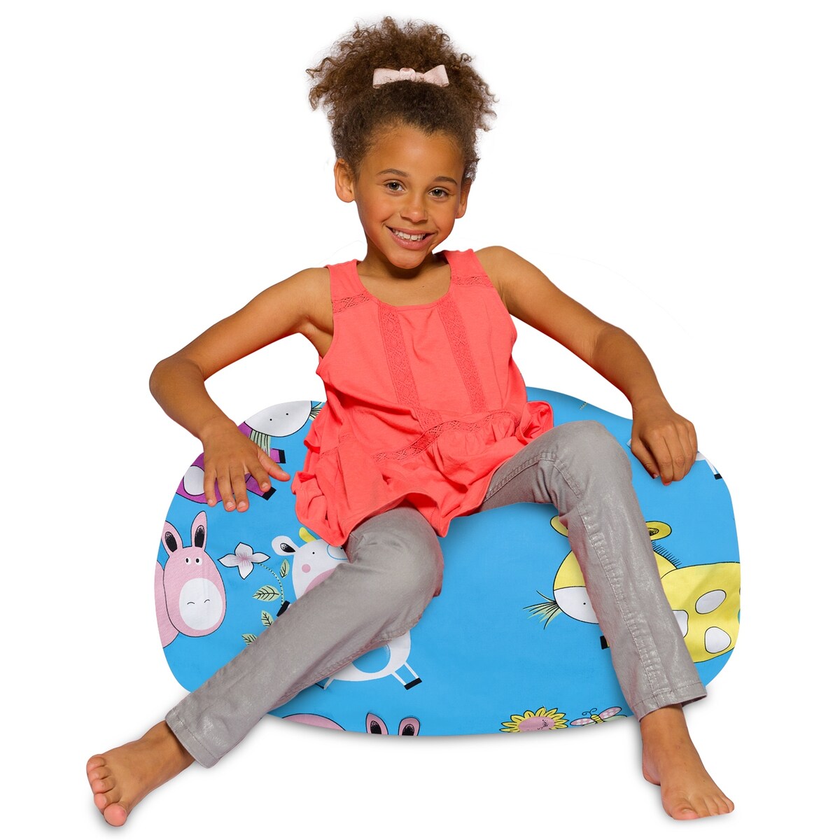 Kids Bean Bag Chair, Big Comfy Chair - Machine Washable Cover
