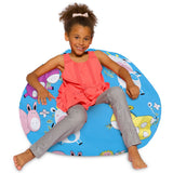 Kids Bean Bag Chair, Big Comfy Chair - Machine Washable Cover