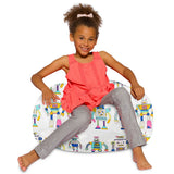 Kids Bean Bag Chair, Big Comfy Chair - Machine Washable Cover